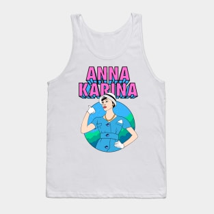 Anna Karina 60s Aesthetic Design Tank Top